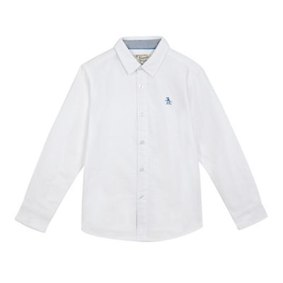 Original Penguin Boys' white Oxford shirt